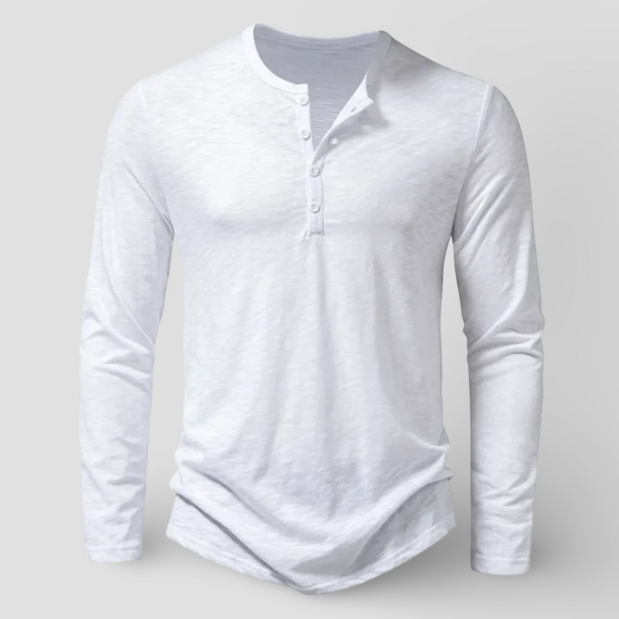 Long Sleeve Henley - T-Shirt CAAYWORLD MEN