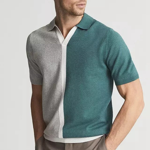 Luca Contrast-Trim Cotton - Polo Shirt CAAYWORLD MEN