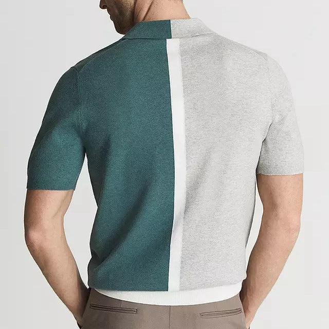 Luca Contrast-Trim Cotton - Polo Shirt CAAYWORLD MEN
