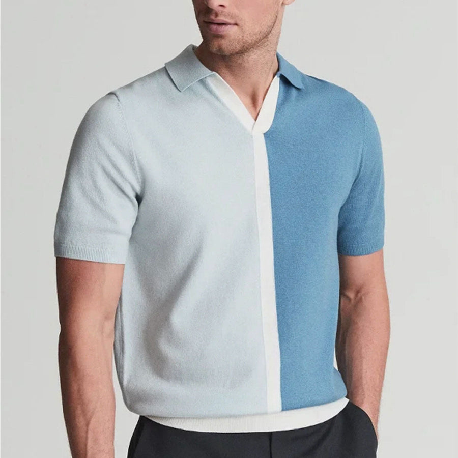 Luca Contrast-Trim Cotton - Polo Shirt CAAYWORLD MEN