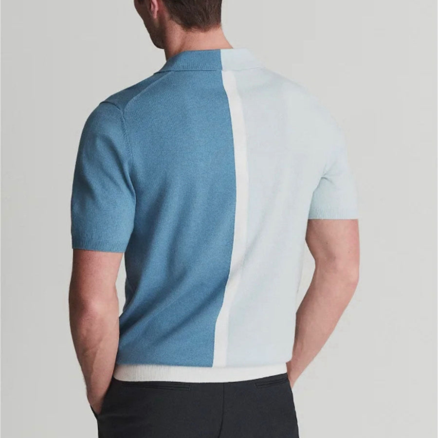 Luca Contrast-Trim Cotton - Polo Shirt CAAYWORLD MEN