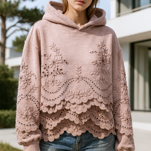 Lucia - Jumper with Lace Details CAAYWORLD WOMEN