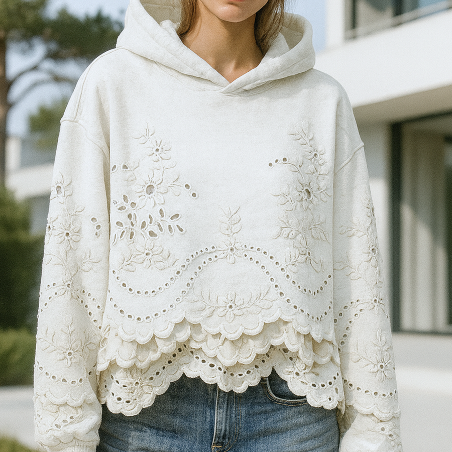 Lucia - Jumper with Lace Details CAAYWORLD WOMEN