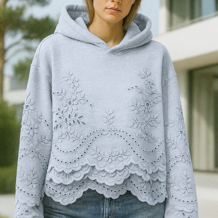 Lucia - Jumper with Lace Details CAAYWORLD WOMEN