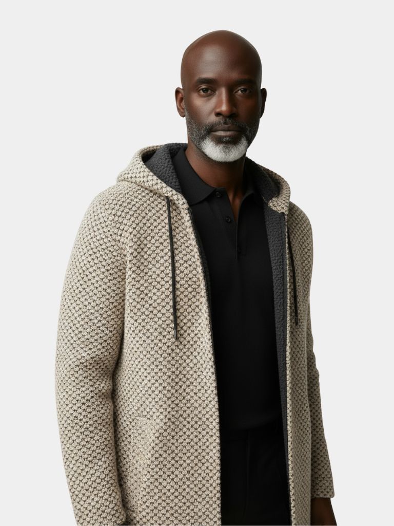 Lugano Knitted Hooded Winter Coat - Casa and Laro CAAYWORLD