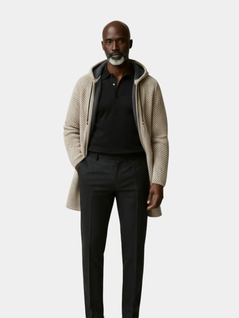 Lugano Knitted Hooded Winter Coat - Casa and Laro CAAYWORLD