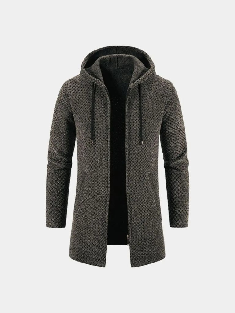 Lugano Knitted Hooded Winter Coat - Casa and Laro CAAYWORLD