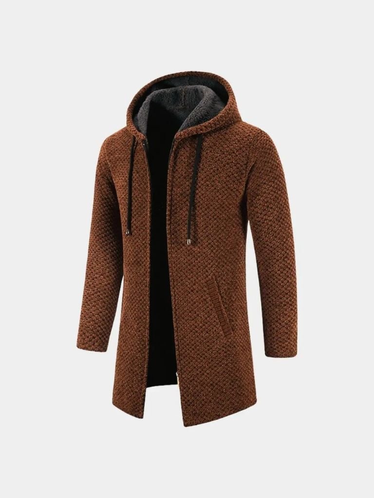 Lugano Knitted Hooded Winter Coat - Casa and Laro CAAYWORLD