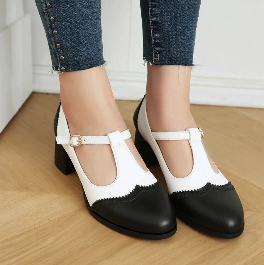 Mary Jane Block Heel - Heels CAAYWORLD WOMEN