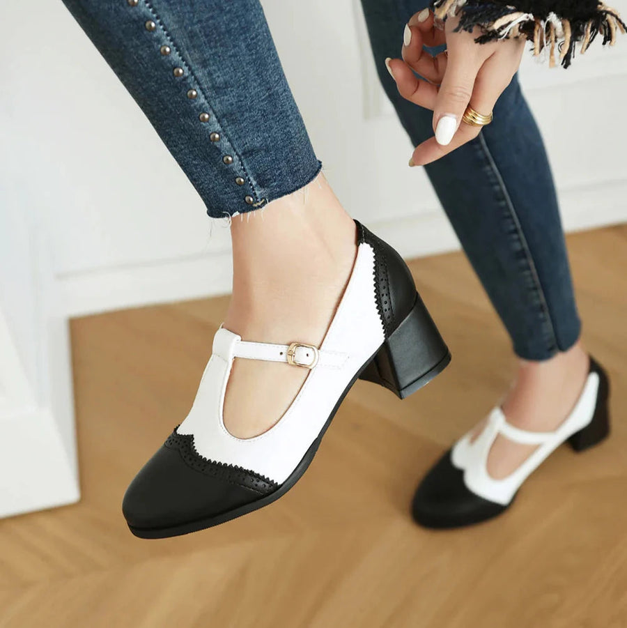 Mary Jane Block Heel - Heels CAAYWORLD WOMEN