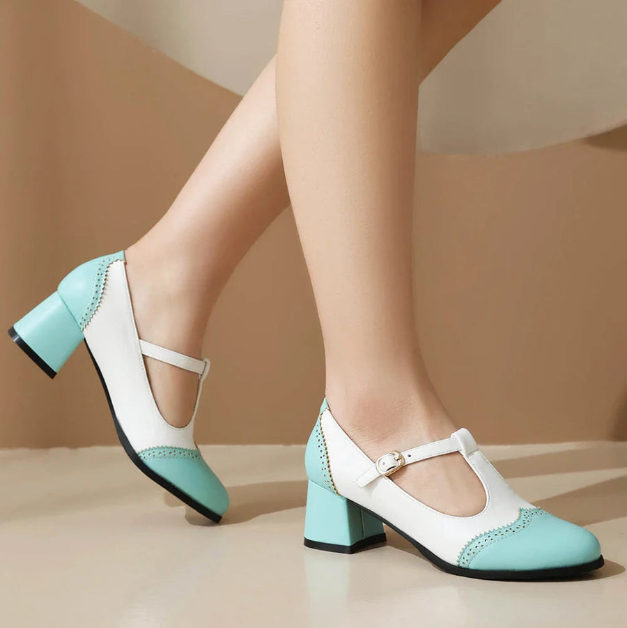 Mary Jane Block Heel - Heels CAAYWORLD WOMEN