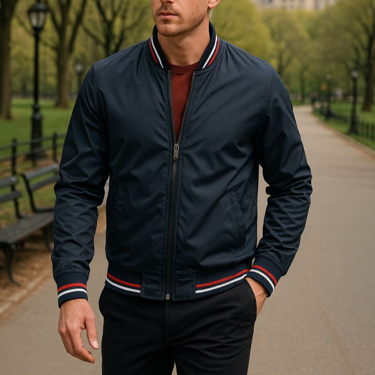Massimo Classic Zip-Up Bomber - Jacket CAAYWORLD MEN