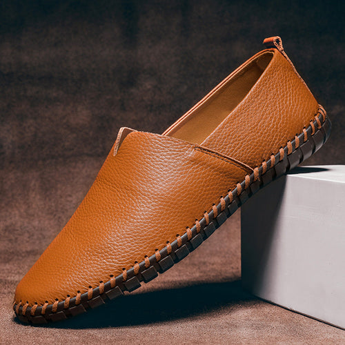 Massimo Leather Slip-On - Loafers CAAYWORLD MEN