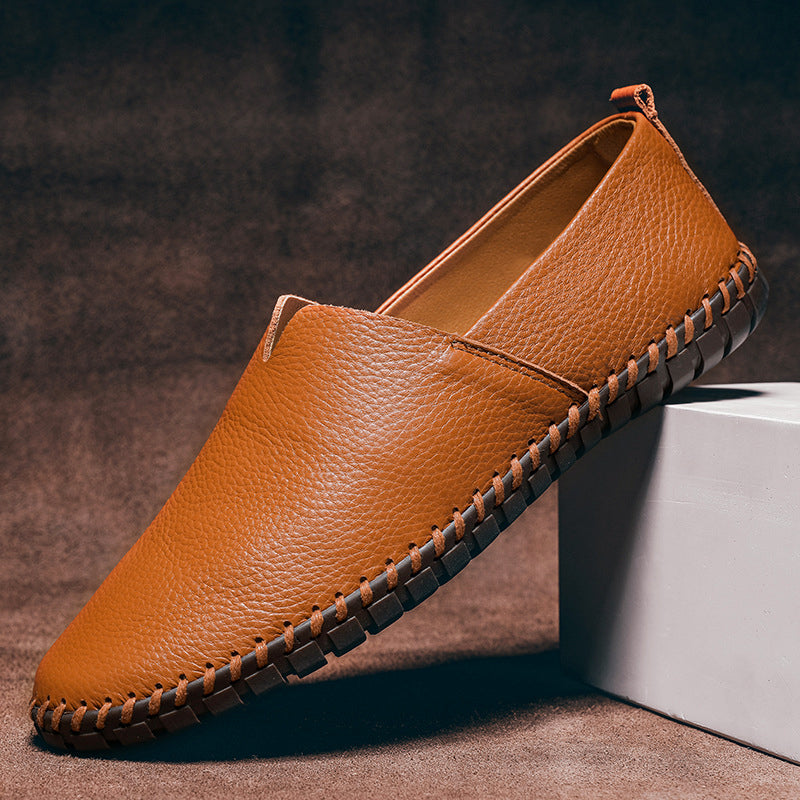 Massimo Leather Slip-On - Loafers CAAYWORLD MEN