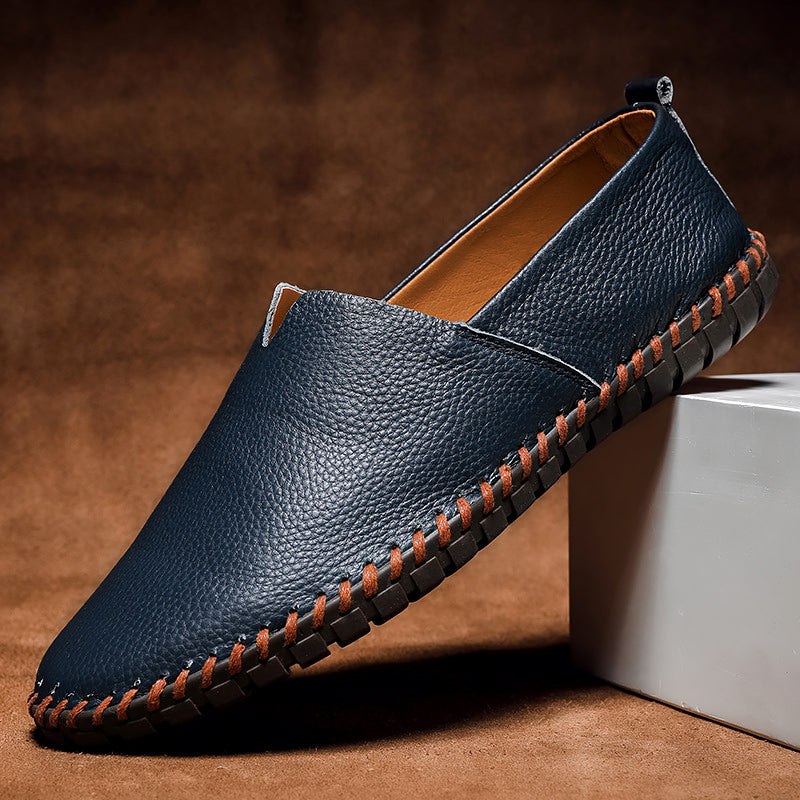 Massimo Leather Slip-On - Loafers CAAYWORLD MEN