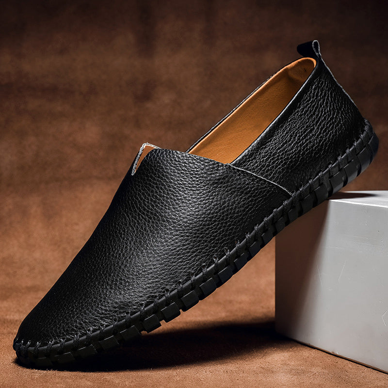 Massimo Leather Slip-On - Loafers CAAYWORLD MEN