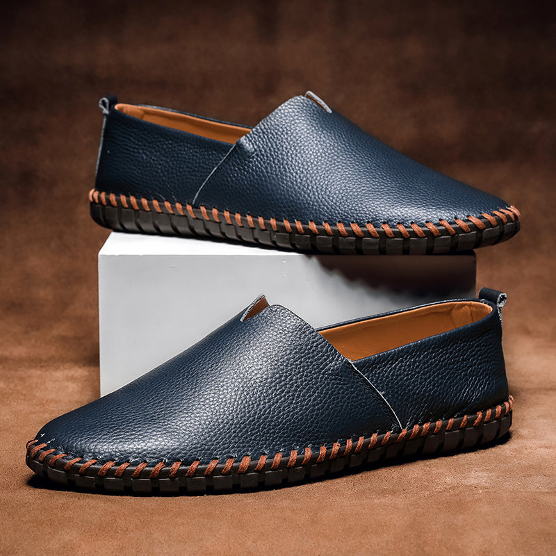 Massimo Leather Slip-On - Loafers CAAYWORLD MEN