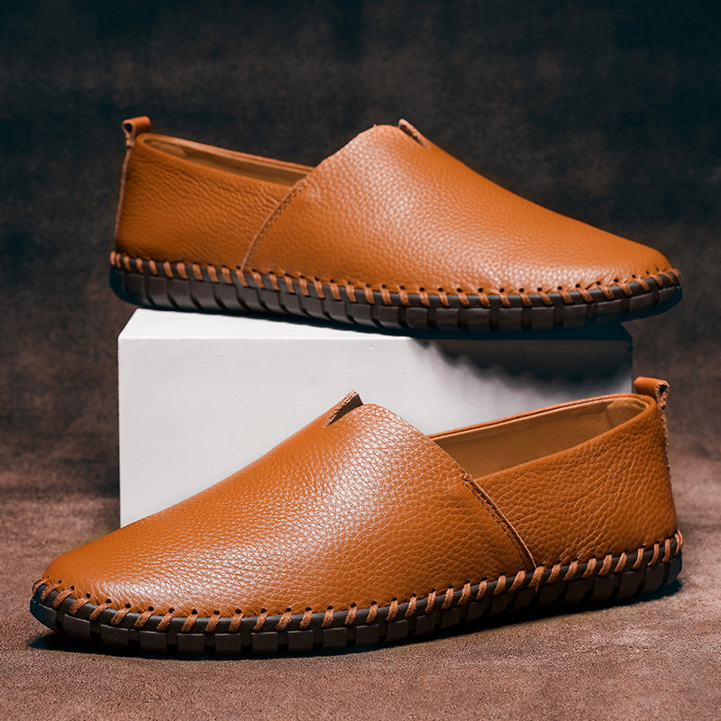 Massimo Leather Slip-On - Loafers CAAYWORLD MEN