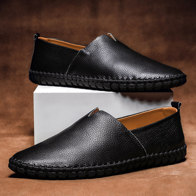 Massimo Leather Slip-On - Loafers CAAYWORLD MEN