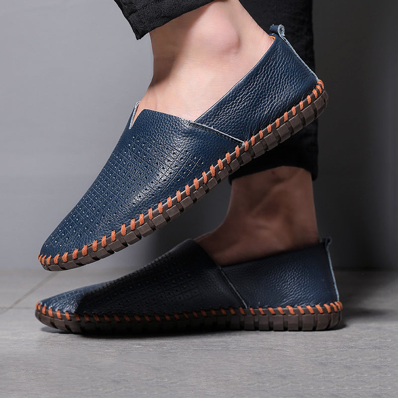 Massimo Leather Slip-On - Loafers CAAYWORLD MEN