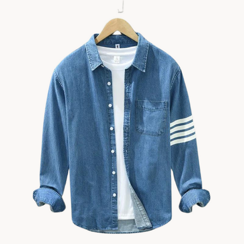 Massimo Washed Denim Button-Down - Shirt CAAYWORLD MEN