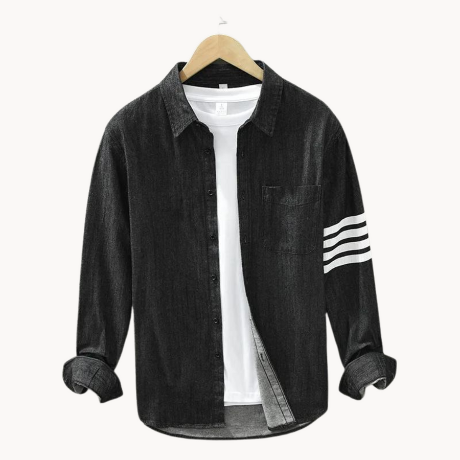 Massimo Washed Denim Button-Down - Shirt CAAYWORLD MEN