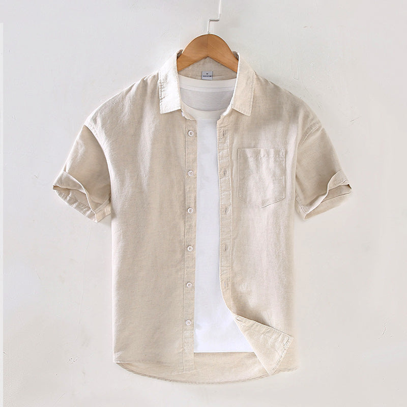 Matteo Linen Short Sleeve - T-Shirt CAAYWORLD MEN