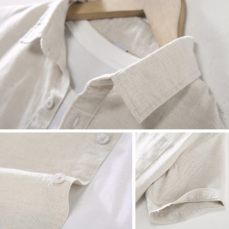 Matteo Linen Short Sleeve - T-Shirt CAAYWORLD MEN