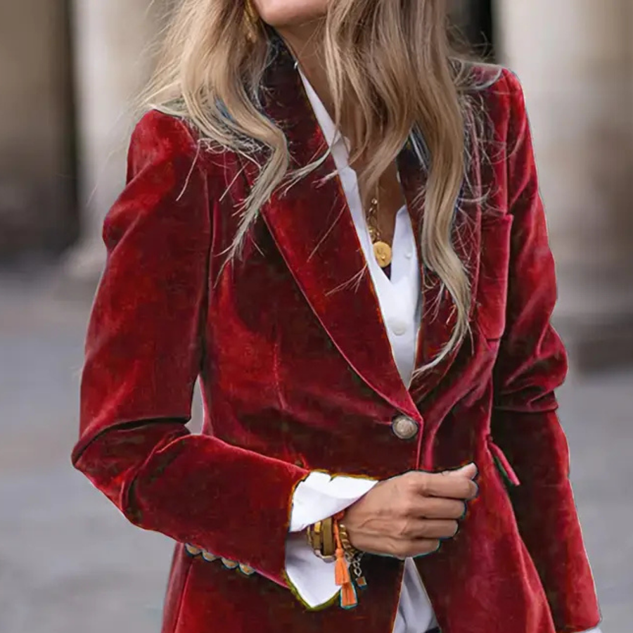 Melissa - Elegant Velour Jacket CAAYWORLD WOMEN