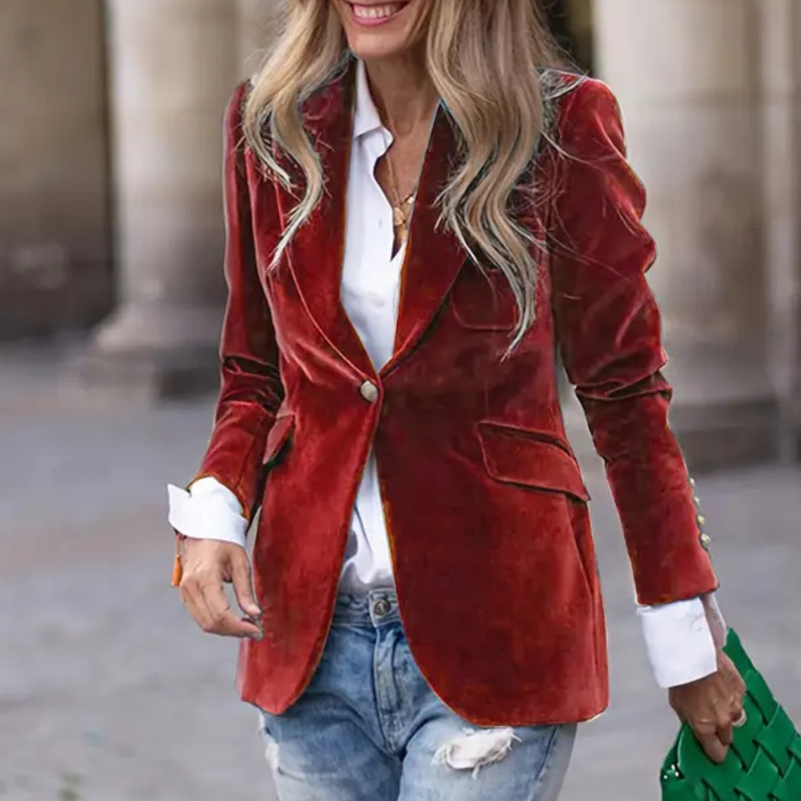 Melissa - Elegant Velour Jacket CAAYWORLD WOMEN