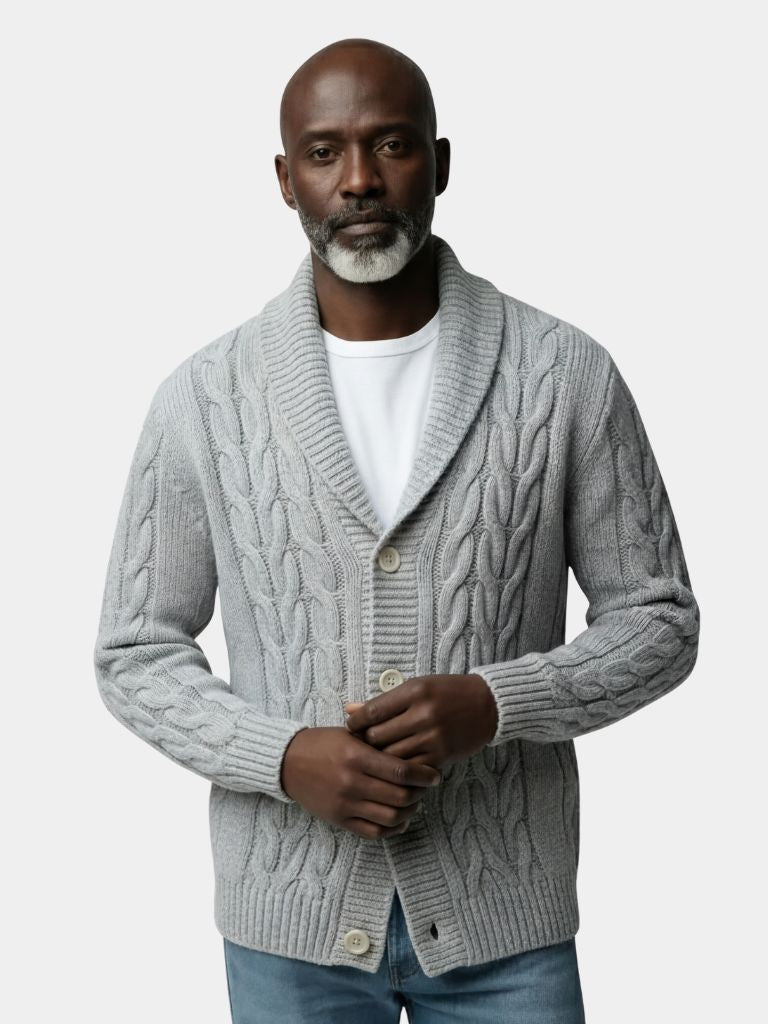Men's Elegant Knit Cardigan - CAAYWORLD CAAYWORLD
