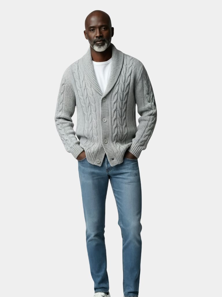 Men's Elegant Knit Cardigan - CAAYWORLD CAAYWORLD