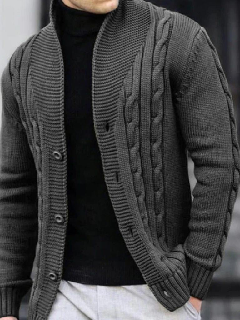 Men's Elegant Knit Cardigan - CAAYWORLD CAAYWORLD