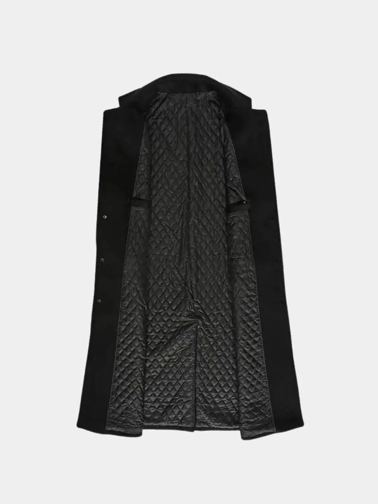 Mens Wool Blend Trench Coat - CAAYWORLD CAAYWORLD