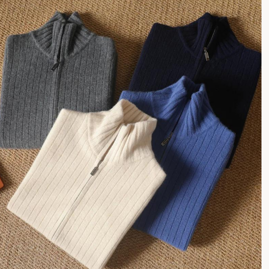 Merino Wool Knit - Cardigan CAAYWORLD MEN