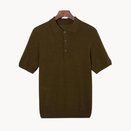Merino Wool Knit - Polo CAAYWORLD