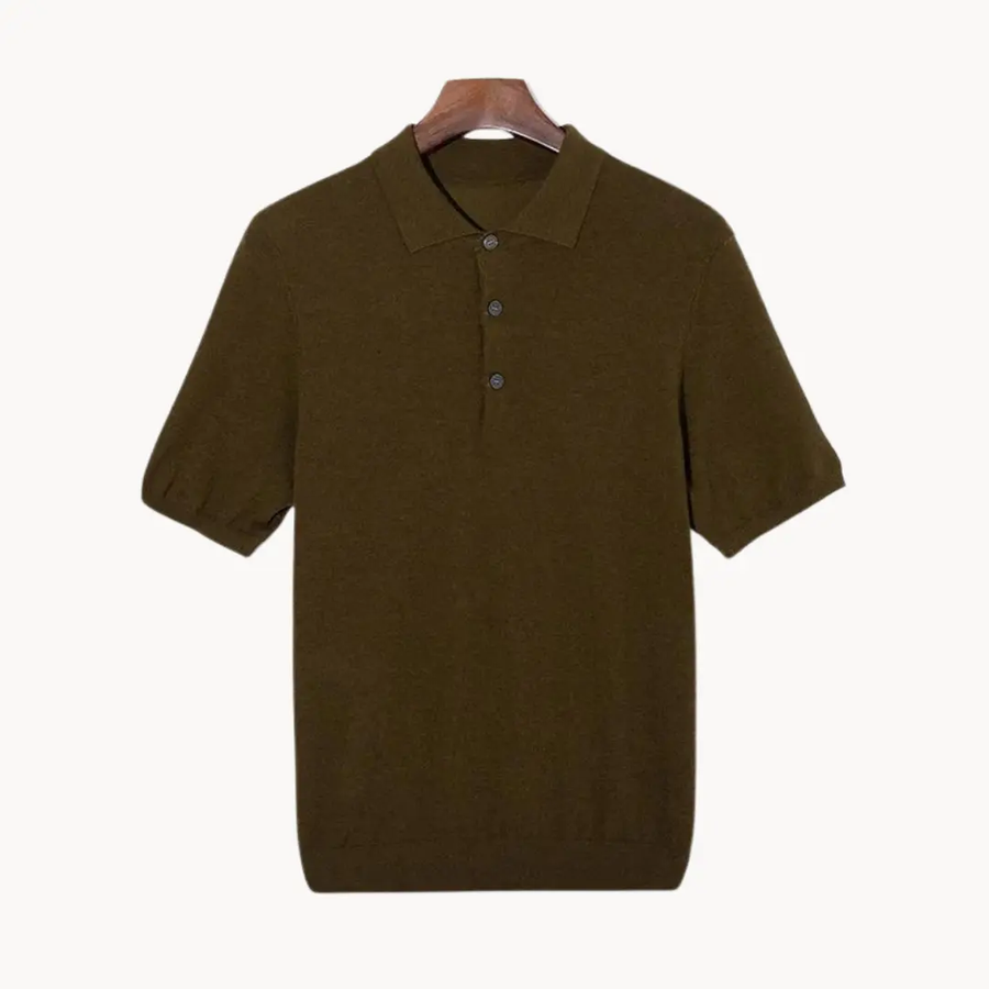Merino Wool Knit - Polo CAAYWORLD