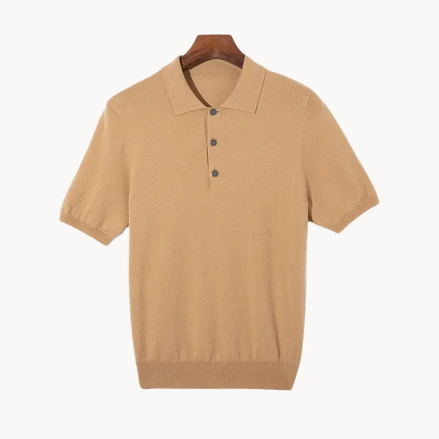 Merino Wool Knit - Polo CAAYWORLD