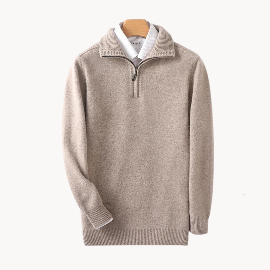 Merino Wool Quarter Zip - Sweater CAAYWORLD MEN