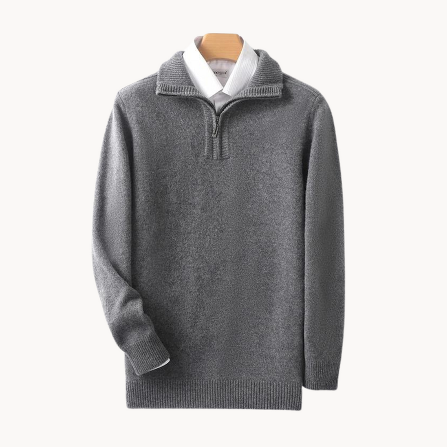 Merino Wool Quarter Zip - Sweater CAAYWORLD MEN