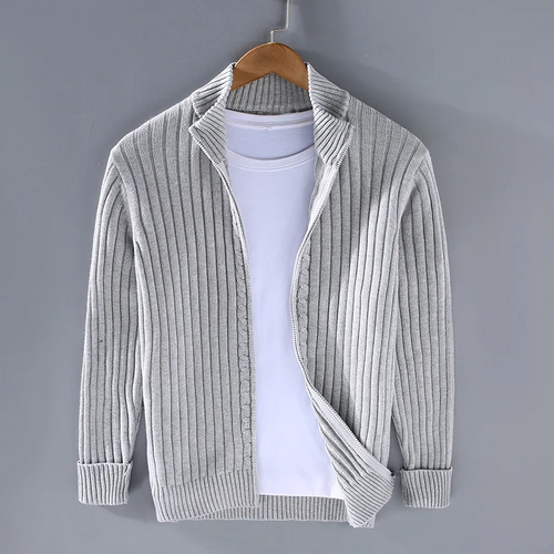 Merino Wool Zip Front - Cardigan CAAYWORLD MEN