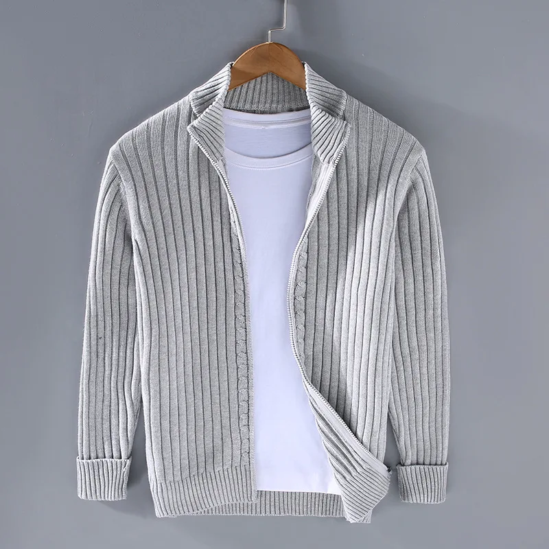 Merino Wool Zip Front - Cardigan CAAYWORLD MEN