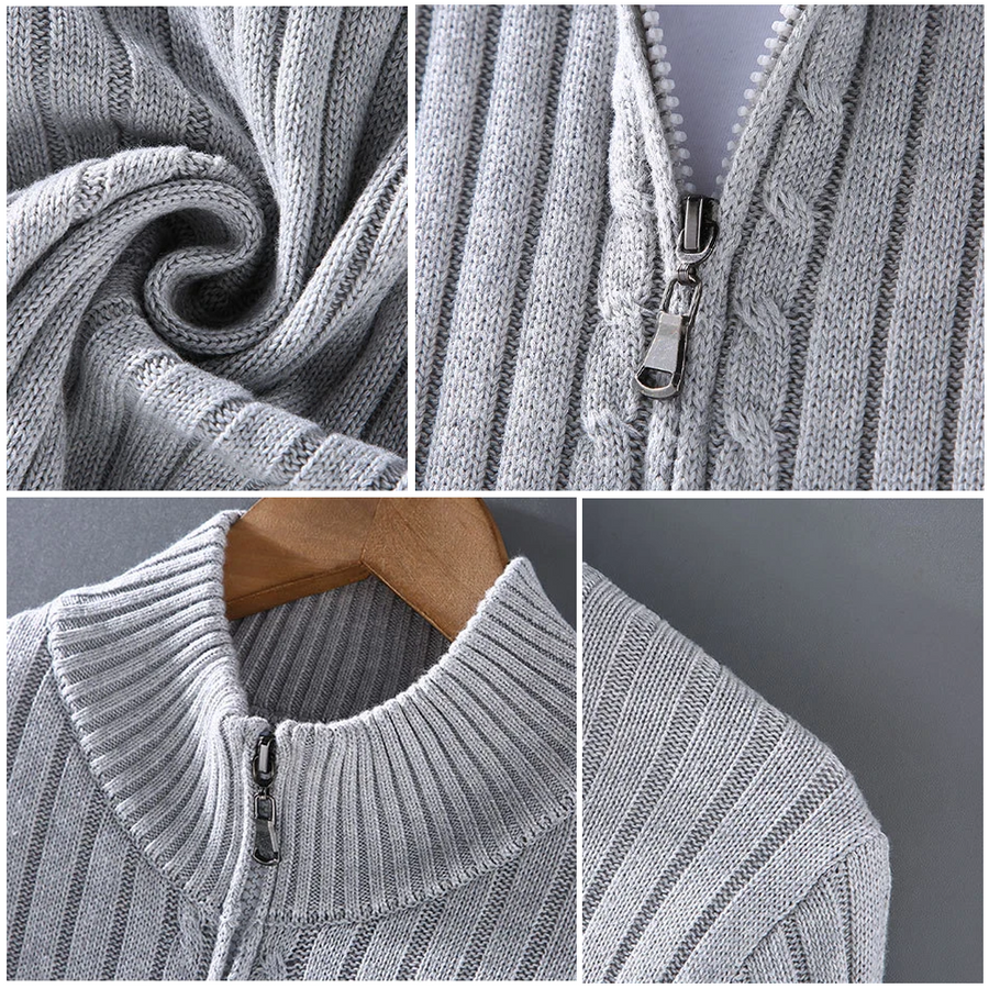 Merino Wool Zip Front - Cardigan CAAYWORLD MEN