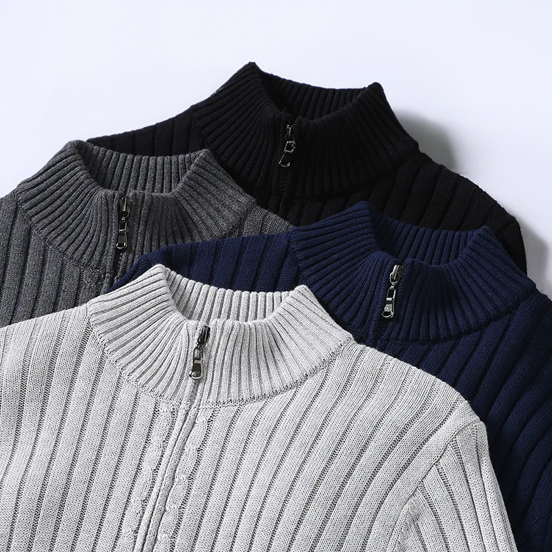Merino Wool Zip Front - Cardigan CAAYWORLD MEN