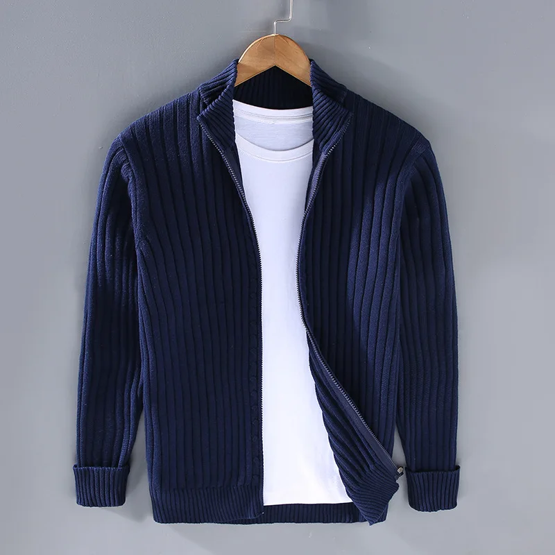 Merino Wool Zip Front - Cardigan CAAYWORLD MEN