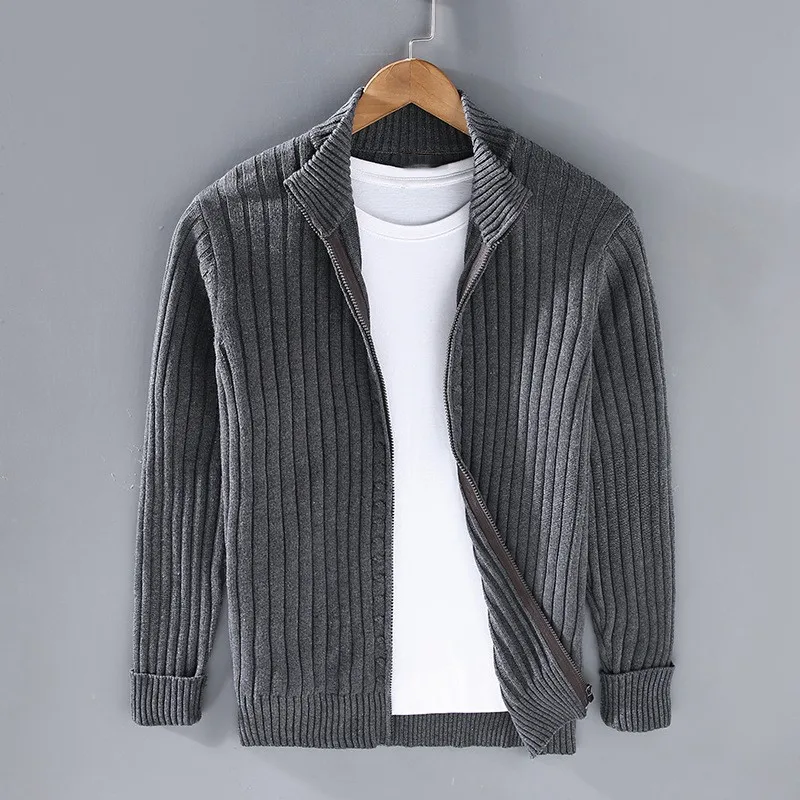 Merino Wool Zip Front - Cardigan CAAYWORLD MEN