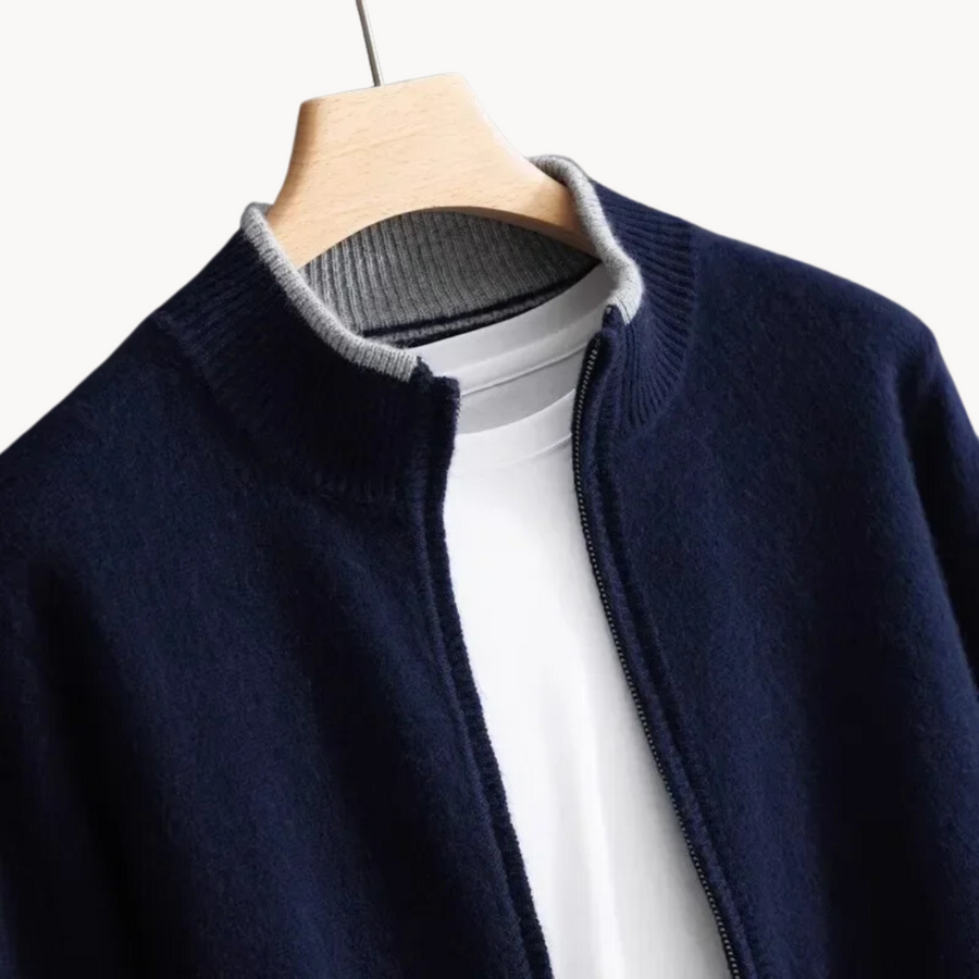 Merino Wool Zip Front - Sweater CAAYWORLD MEN