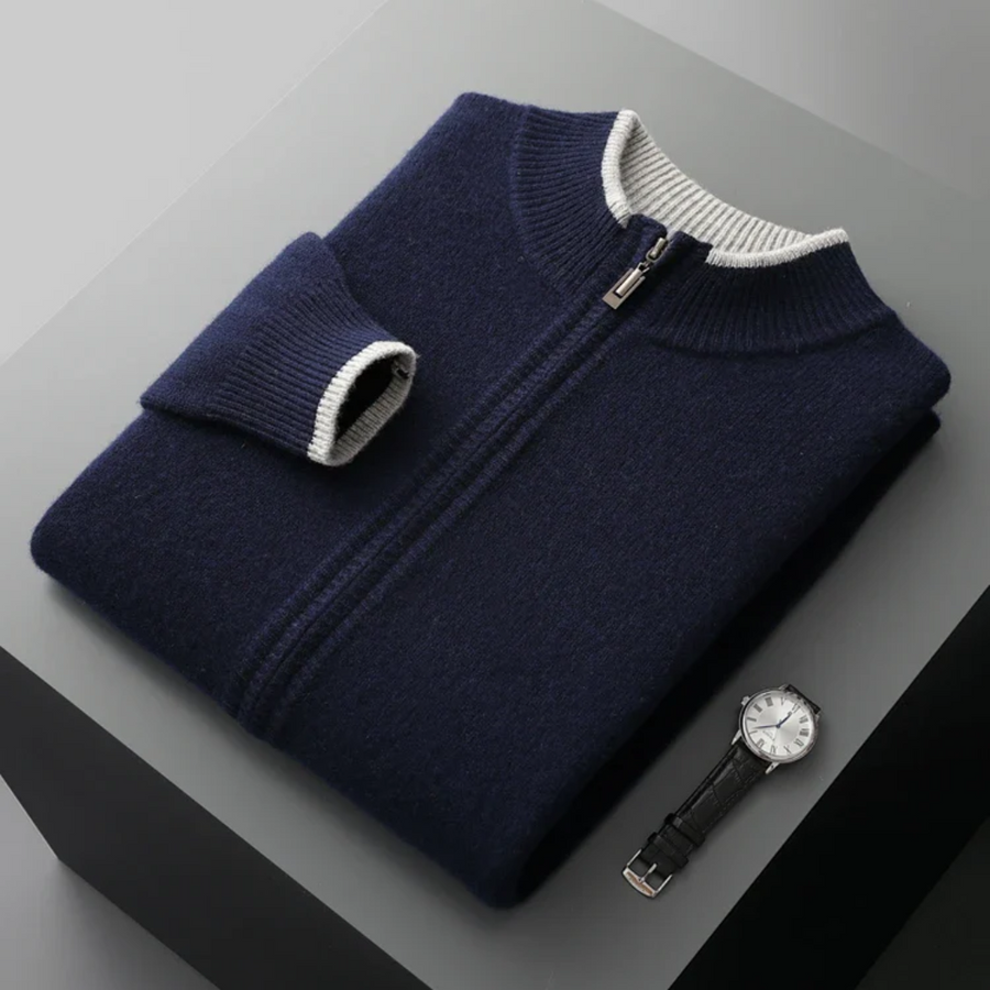 Merino Wool Zip Front - Sweater CAAYWORLD MEN