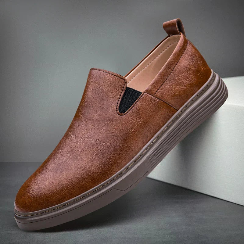 Milano Leather Slip-On - Loafers CAAYWORLD MEN