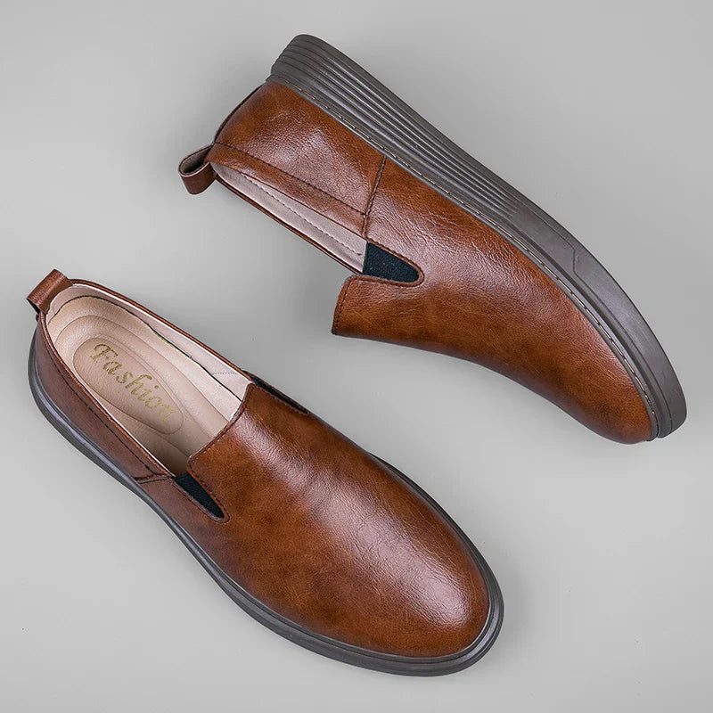 Milano Leather Slip-On - Loafers CAAYWORLD MEN